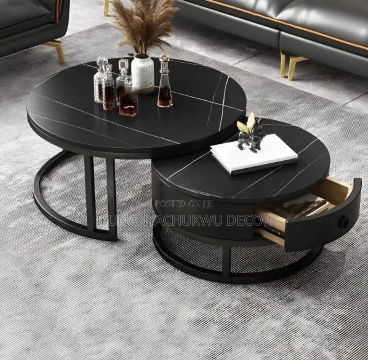 2 in 1 Marble Top Center Table