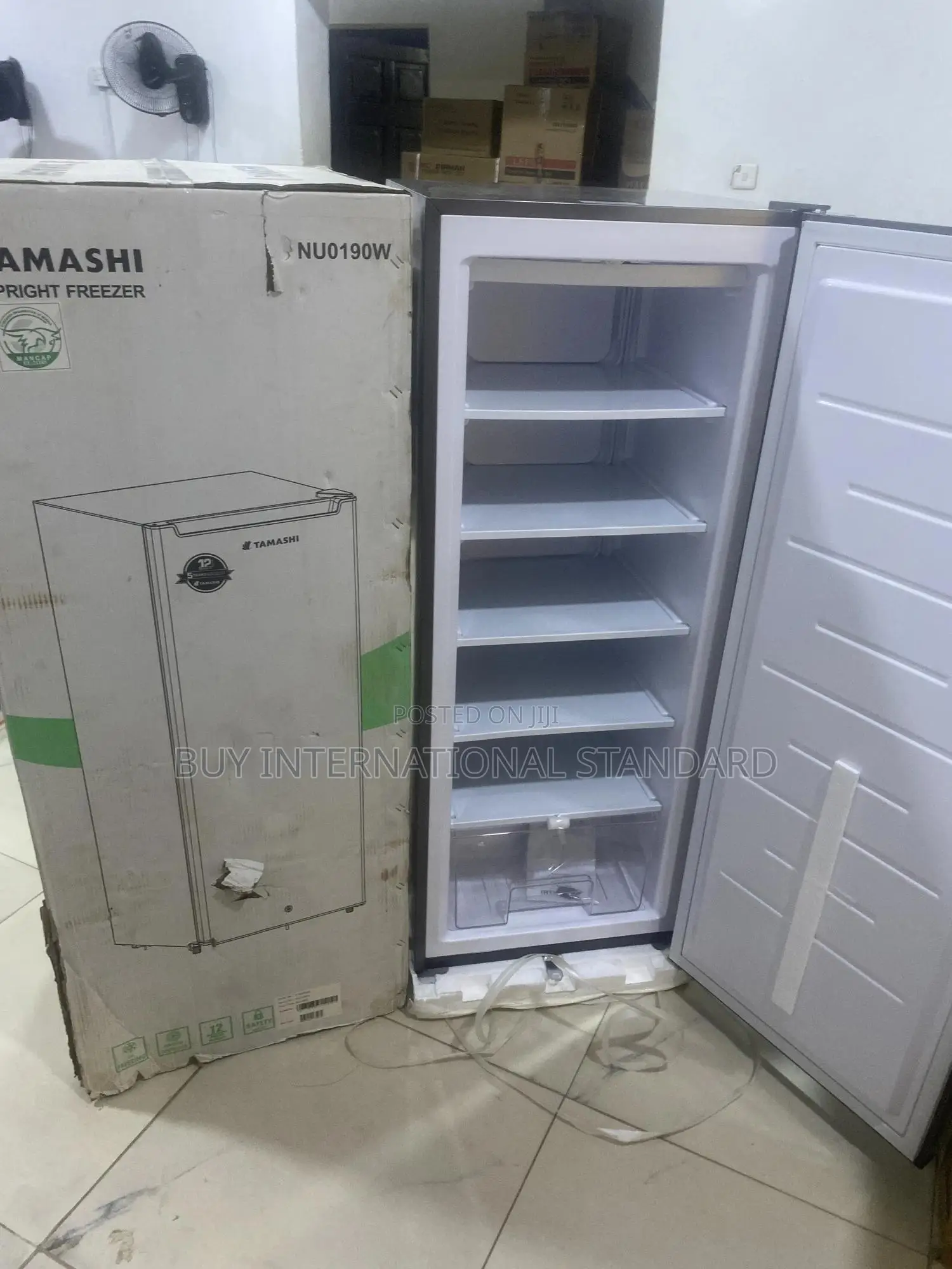 Tamashi Upright Freezer With Lock Key Feature