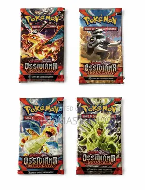 Original Pokémon Booster Pack Scarlatto E Violetto Ossidiana Infuocata