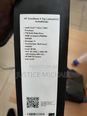 New Laptop HP OmniBook X Flip 14" 16GB Intel Core Ultra 7 SSD 1T