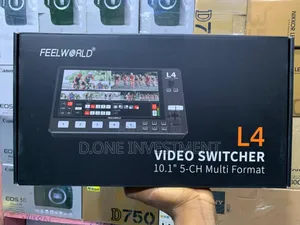 Feelworld L4 Sdi/Hdmi Livestream Switcher With 10.1" LCD Monitor