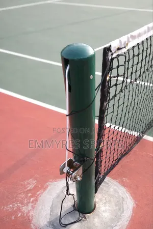 “Lawn Tennis Pole – Sturdy Tennis Net Support”