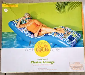 Sun Squad Inflatable Lounge Pool Float – (5ft 8inch Relaxation Float)