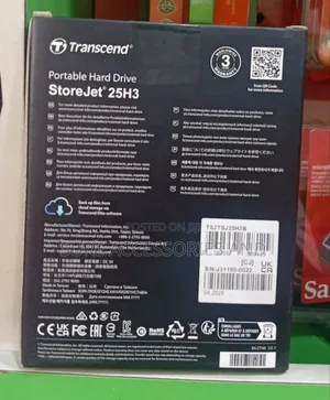 Transcend Store Jet 25h3 Harddrive