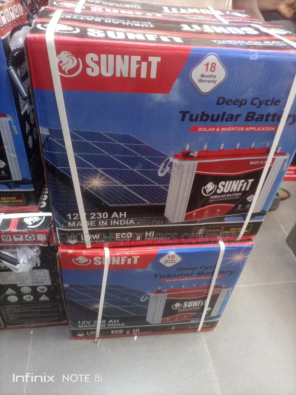 230ah Sunfith Solar Tubbller Battery