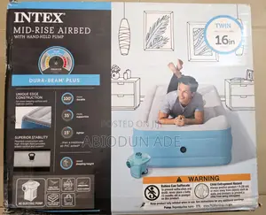 Intex Mid-Rise Airbed – 16” Twin (39" X75" X16" ) With Pump