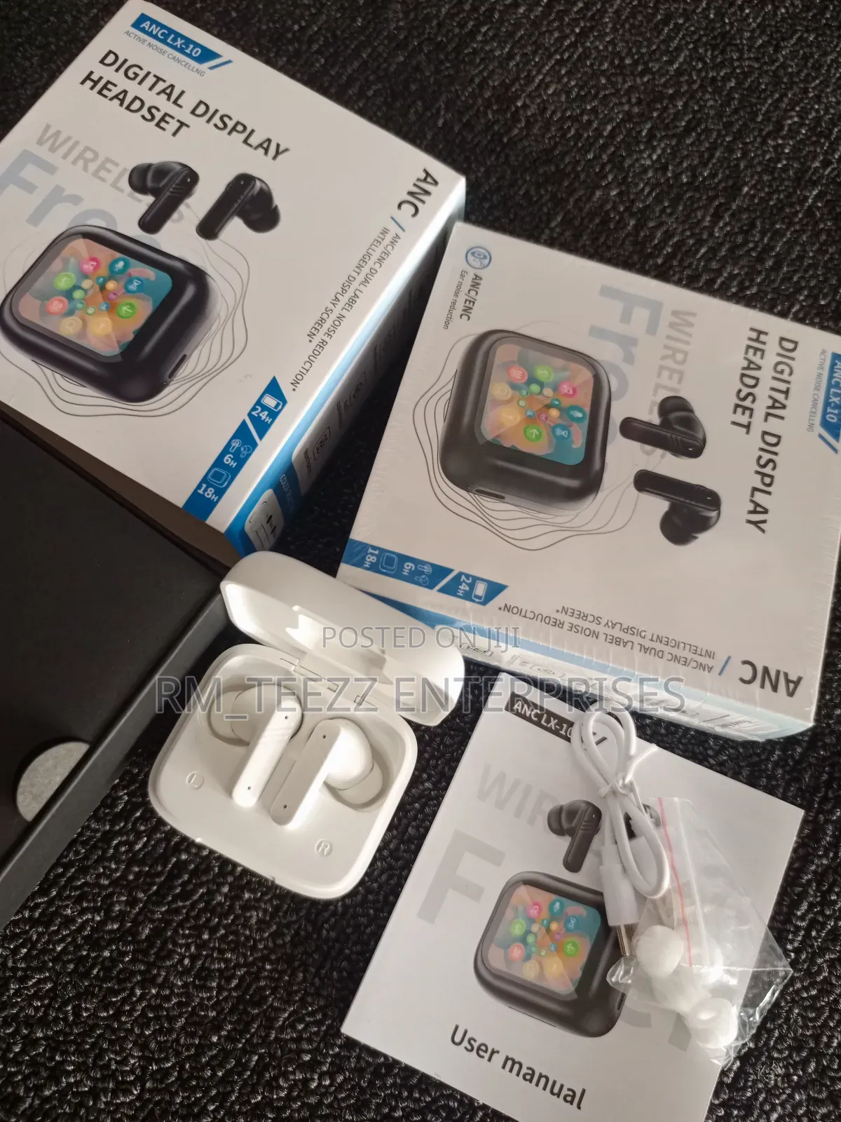 Anc Digital Display Wireless Headset