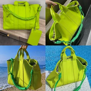 Luxury Faux Leather Tote Messenger Rope Bag (2way Tote Bag)