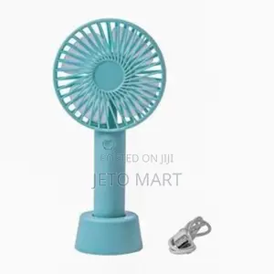 Portable Mini Usb Rechargeable Hand Held Fan + Base