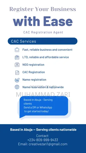 Fast Cac Business Name Company Registration.