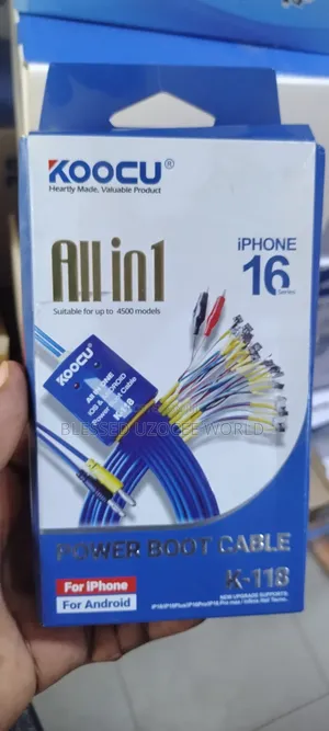 Koocu All in One iPhone to 16 + Android Power Iboot Pro Cable