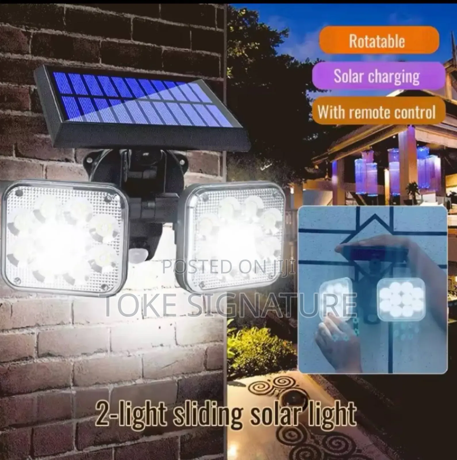 Rotable Outdoor Sensor Solar Light