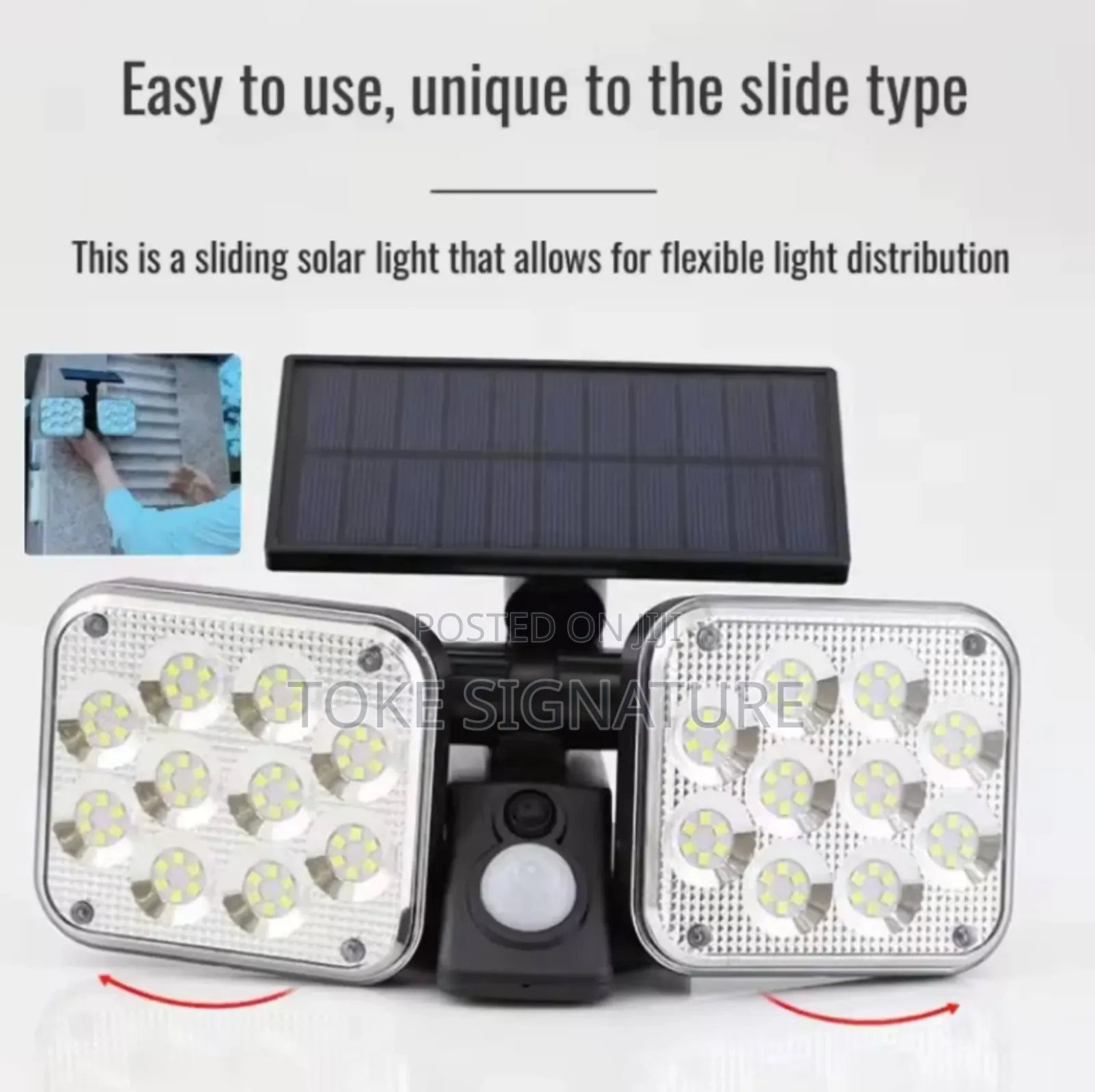 Rotable Outdoor Sensor Solar Light