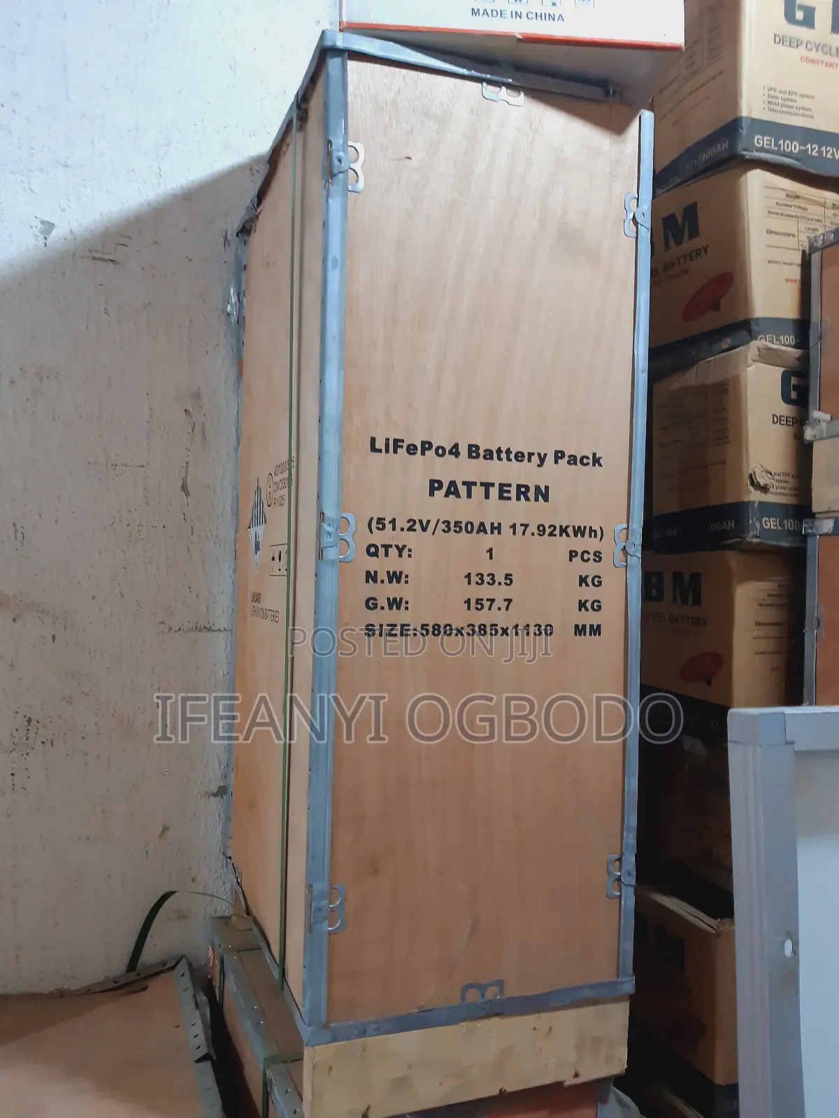 Pattern Lithium Ion Battery 17.92kwh 51.2v