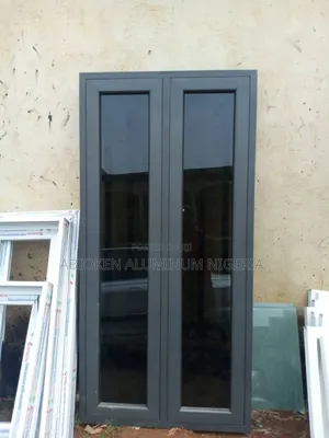 Casement Window With Grey Glass and Material