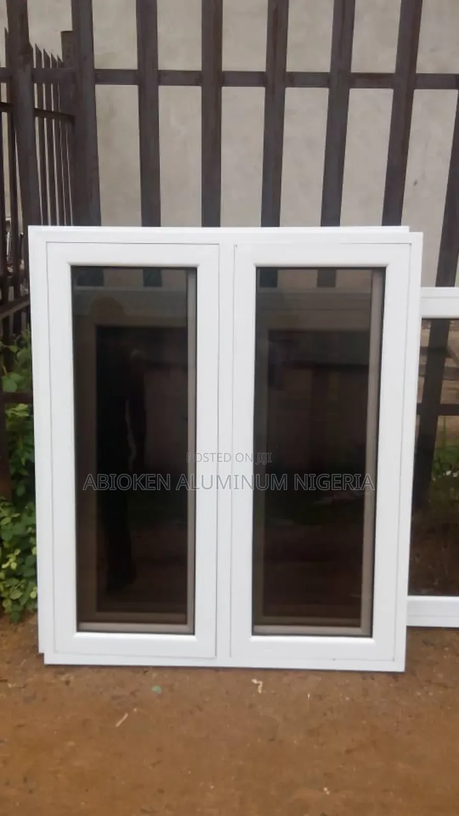 Casement Window With White Material