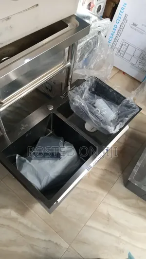 Black Kitchen Sink Double Bowl