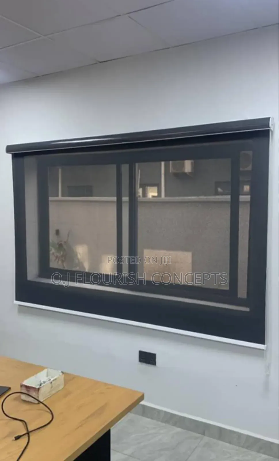 Deep Grey Sunscreen Roller Window Blinds