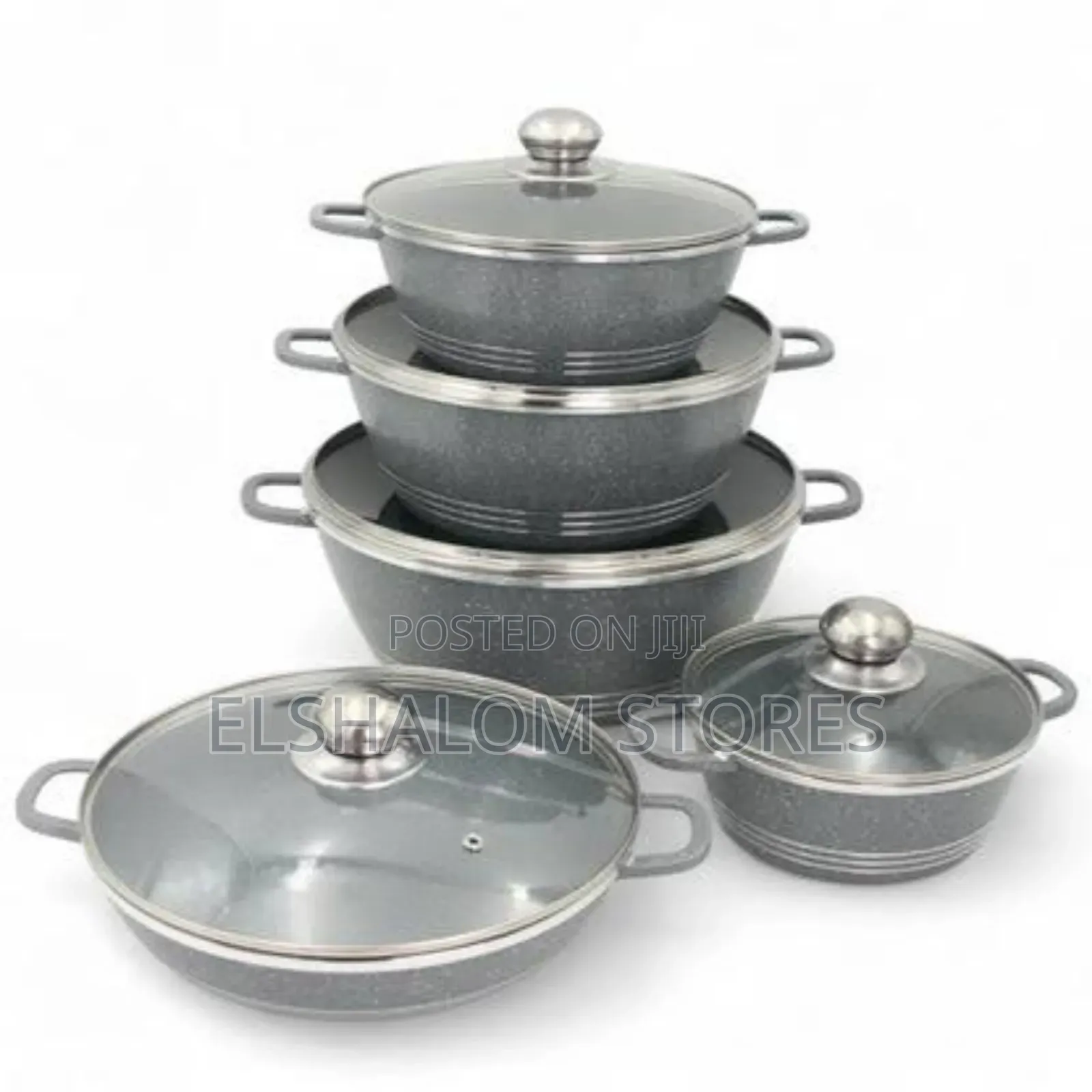 10 Pc's Granite Coating Nonstick Cookware Set