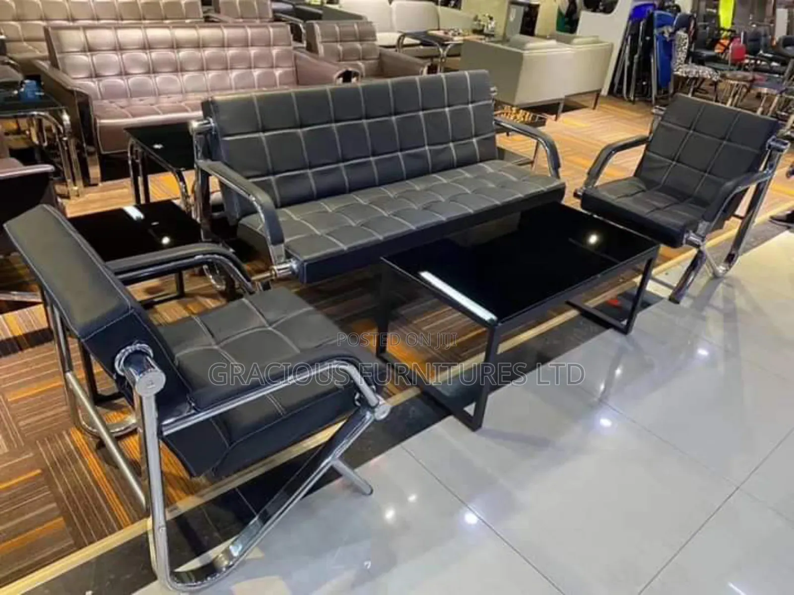 5 Seater Office Sofa Set