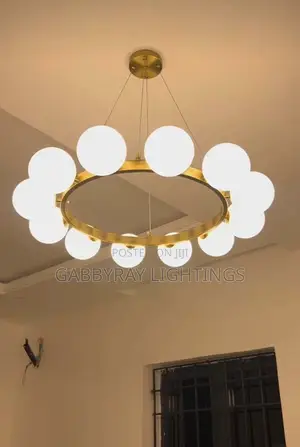 Modern Chandelier 12 Glass Pendant