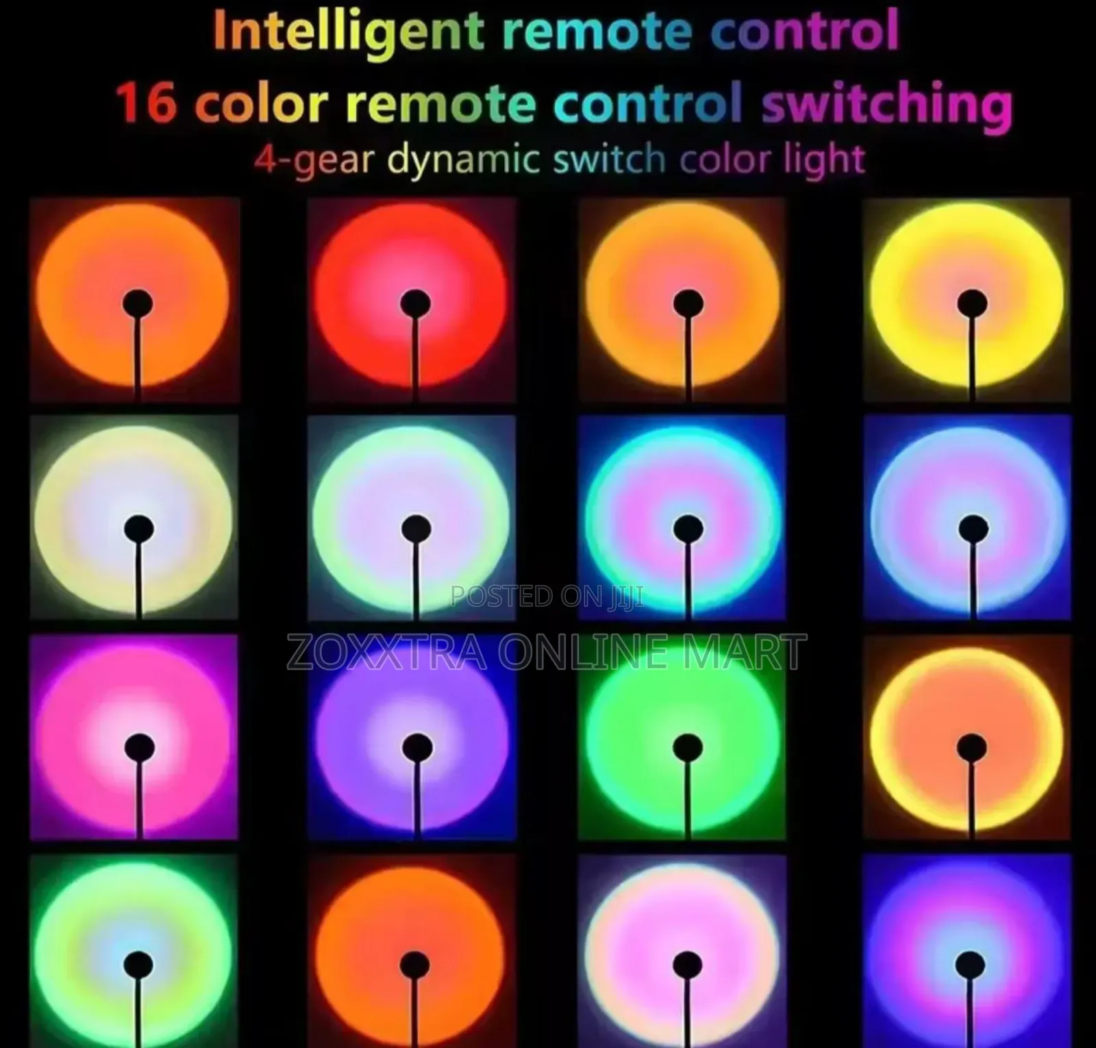 Rainbow Sunset Projection Lamp