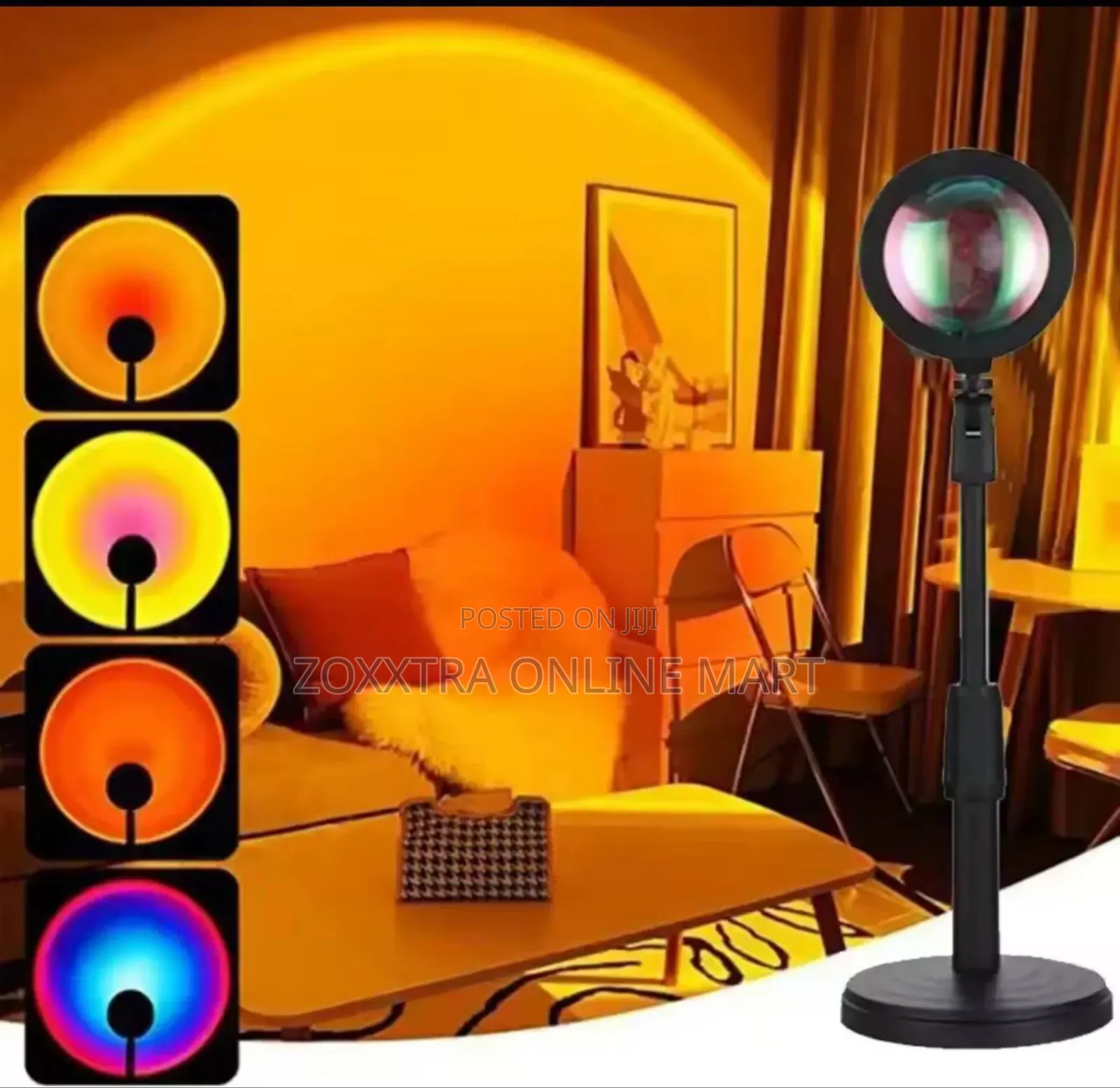 Rainbow Sunset Projection Lamp