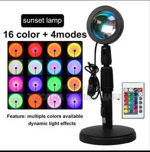 Rainbow Sunset Projection Lamp