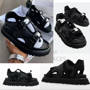 Original Quality Dolce and Gabbana Unisex Sandals Black