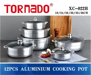 Tornado 12pcs Aluminum Cooking Pot T361
