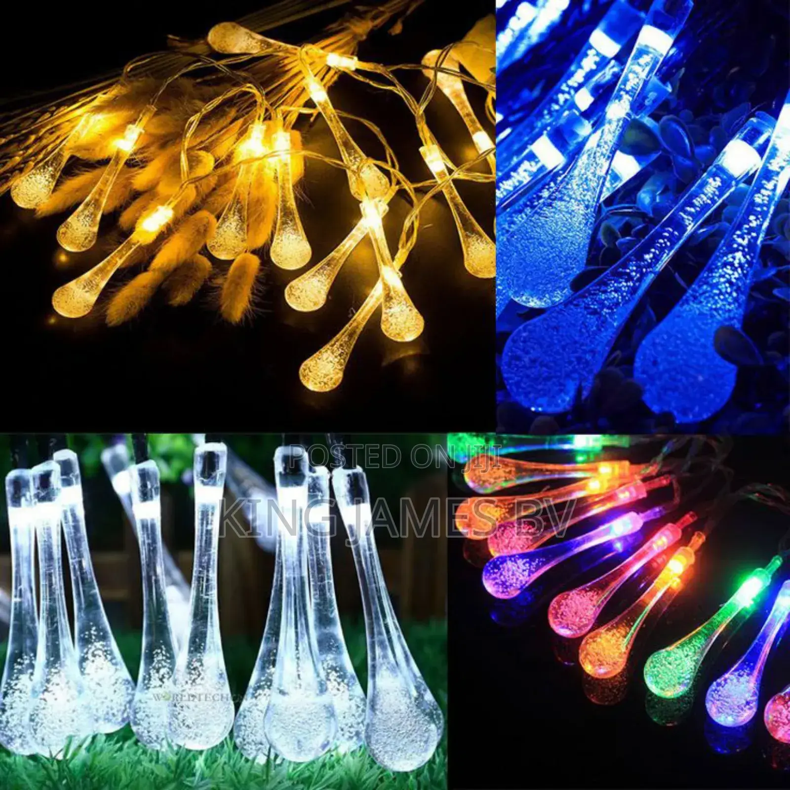 Christmas Water Drop Light