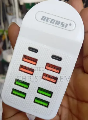 Recrsi 6 Port Phone Charger