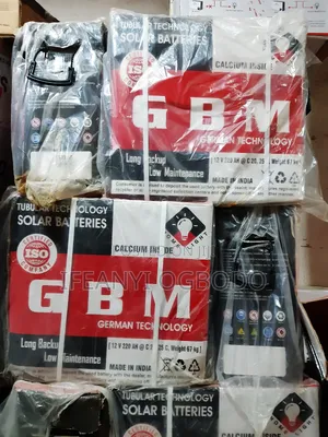 GBM Solar Tubular Battery 220ah 12v