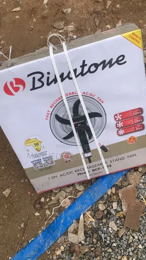 Original Binatone 18inch Rechargeable Standing Fan Modele RCF-1858