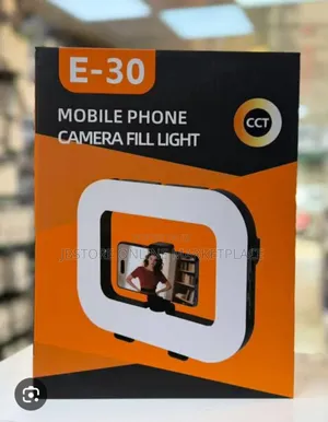 Rechargeable E-30 Mobile Phone Camera Fill Light for Live Streaming