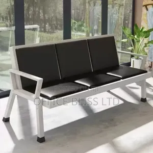 Premium Waiting 3 Seater Airport Chair - Black
