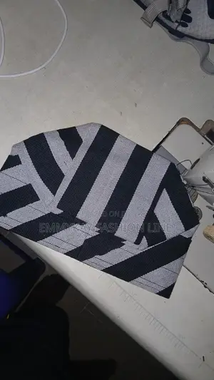 Black and White Strip Native Cap