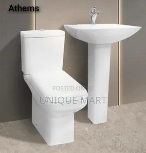 Complete Set of Wc, Includes, Seat,Tank, Basin and Pedestal. Athems