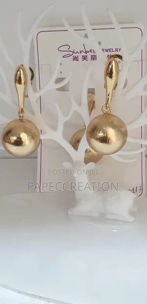 Pedant Earring Sets Gold Ball Drop Sets