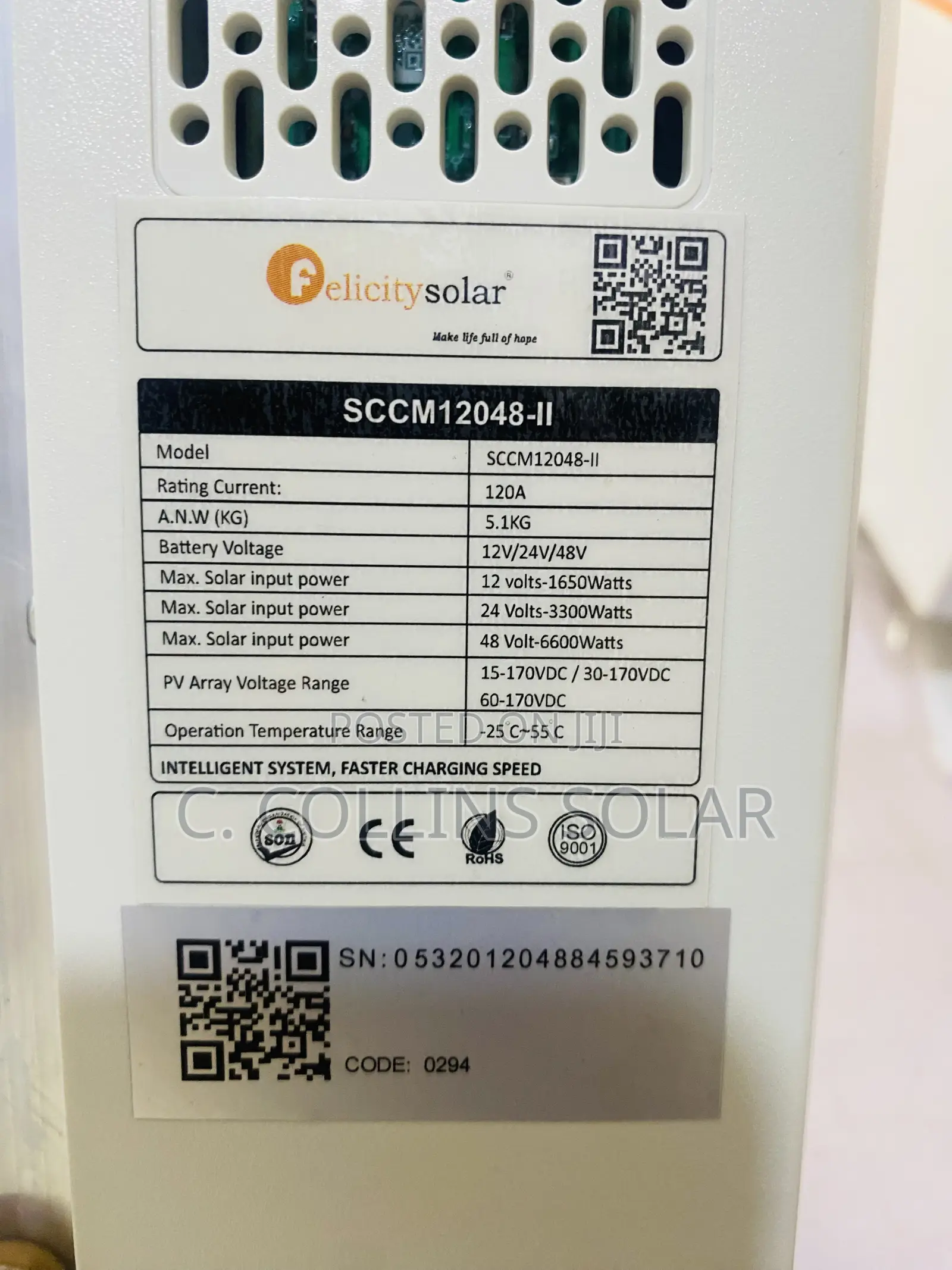 120amps MPPT Felicity Charge Controller