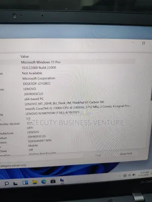 Laptop Lenovo ThinkPad X1 Carbon 8GB Intel Core i5 SSD 256GB