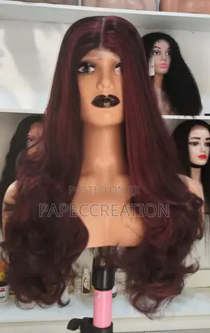 Burgundy Bounce Wig HBH