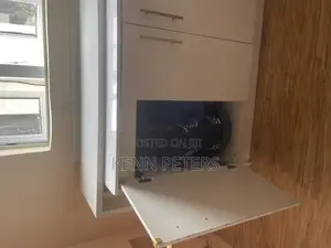 Kitchen Style Office Cabinet With Marble Top With Moveable Table
