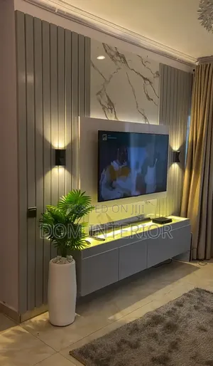 Wall Tv Console With Dual Lights