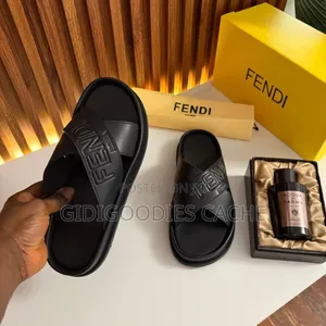 Fendi Cross Slippers