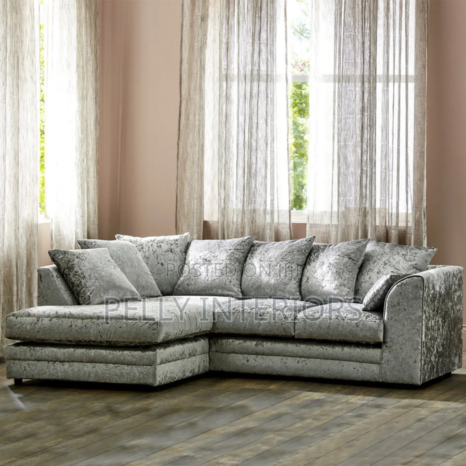 Crushed Velvet Sofa