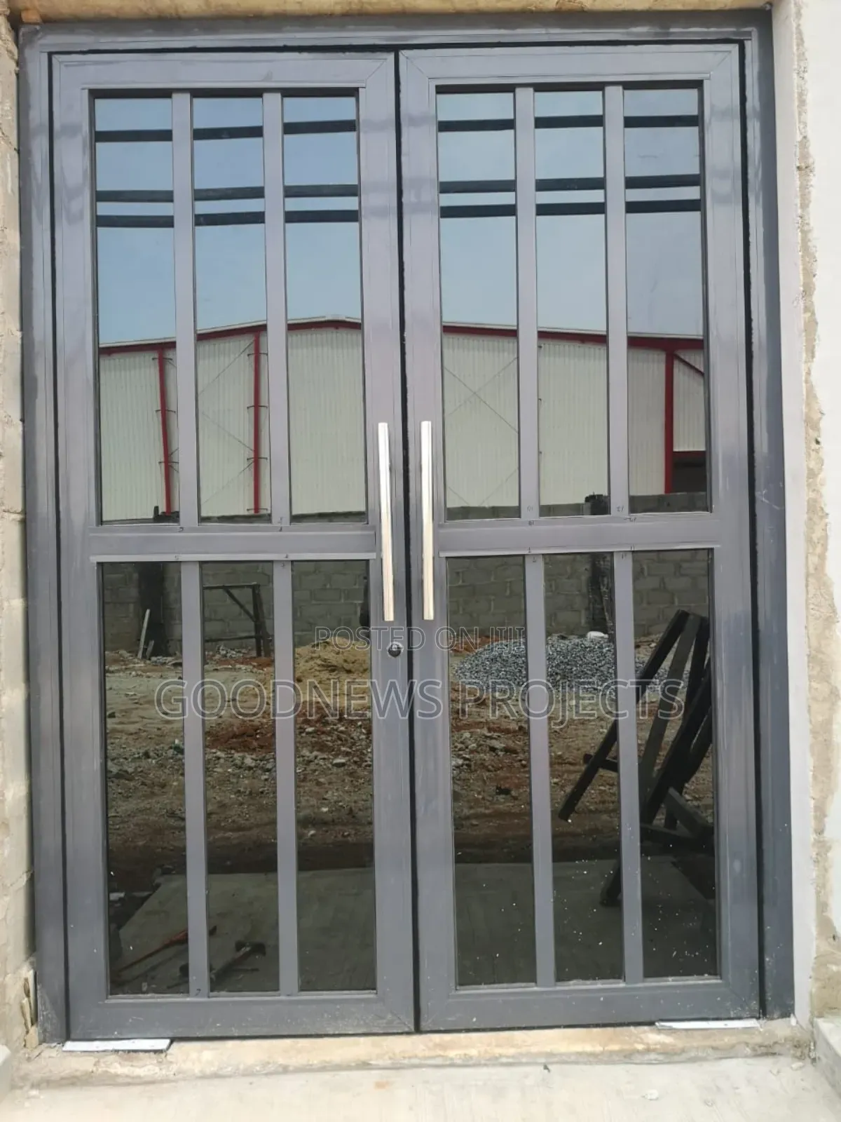 Double Leaf Aluminium Swing Door