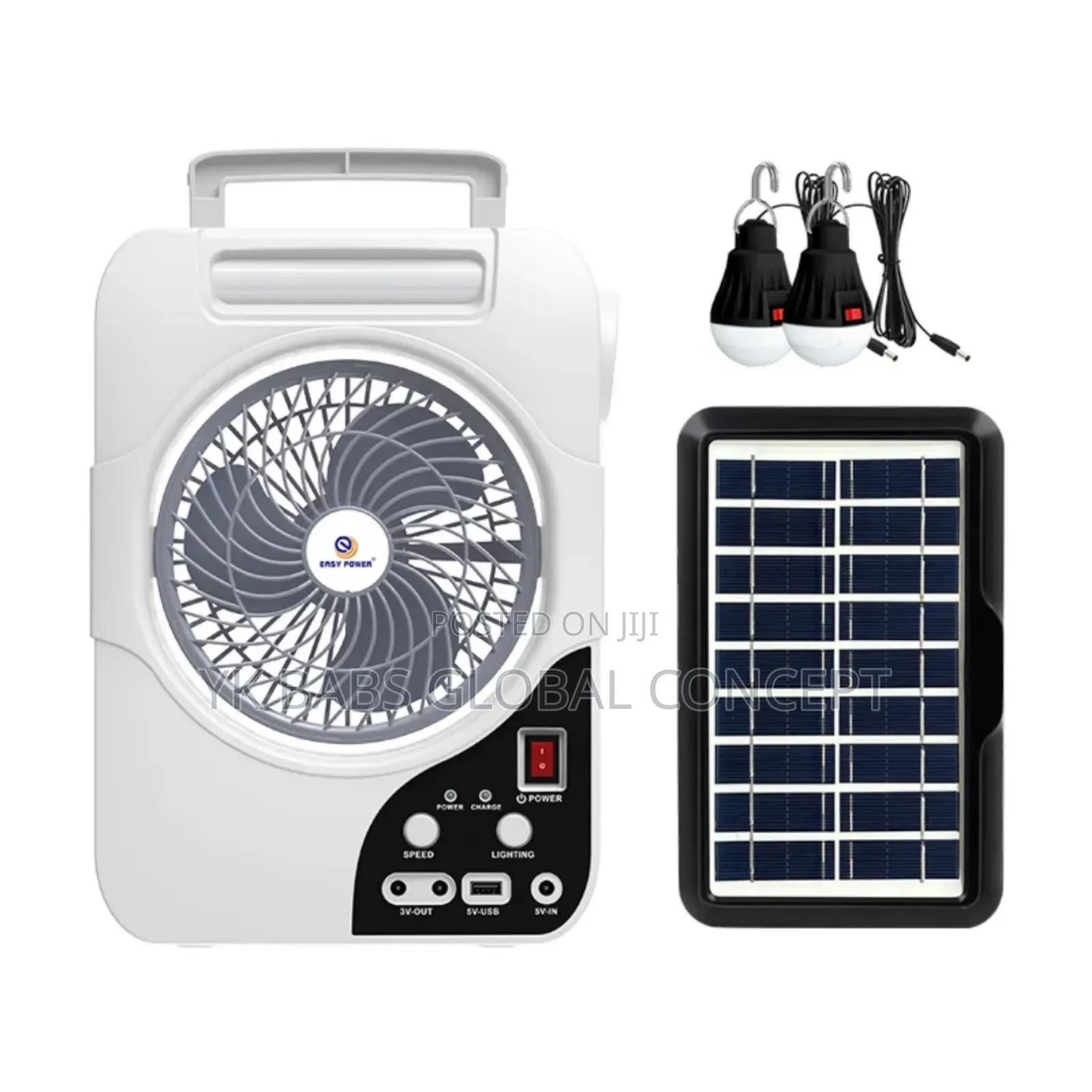 Rechargeable Solar Fans