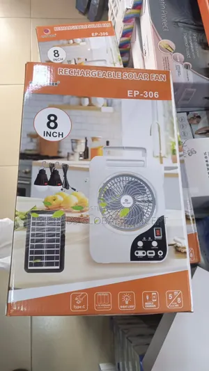 Rechargeable Solar Fans