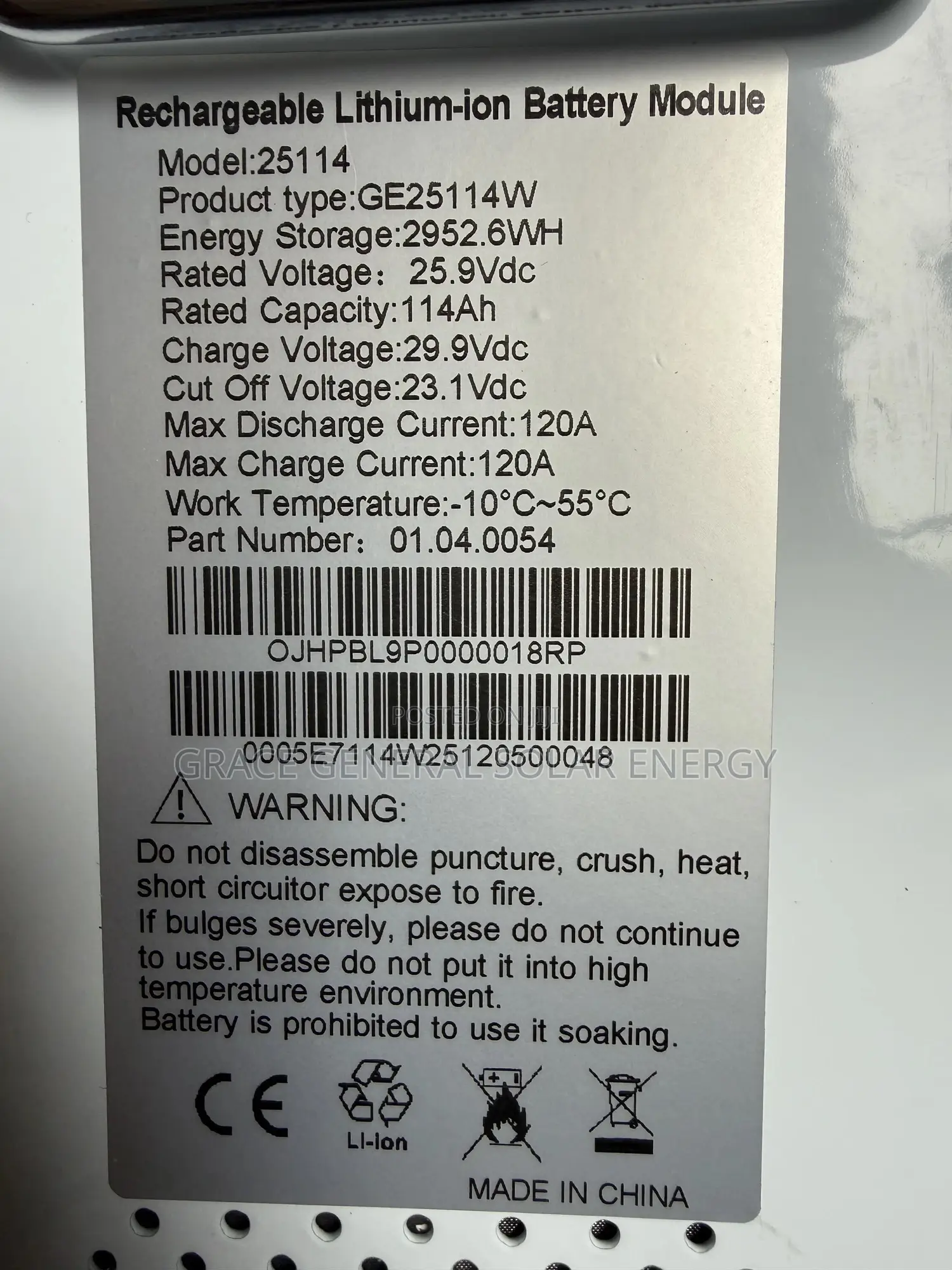 3kwh 24v Galaxy Lithium Battery